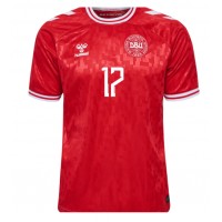 Maglia Calcio Danimarca Victor Kristiansen #17 Prima Divisa Europei 2024 Manica Corta